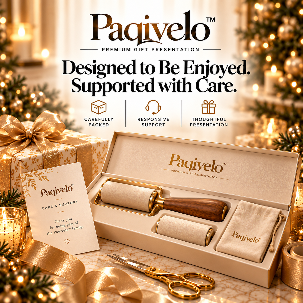 Paqivelo™ Presentation Finishing Roller